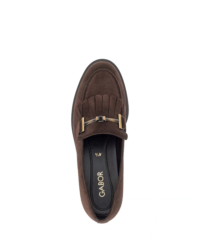 Gabor Slipper , Blockabsatz, Schlupfschuh, Businessschuh mit edler Zierspange