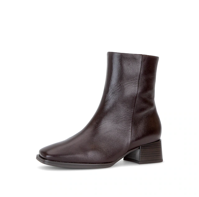 Gabor Stiefelette Blockabsatz, Basic-Stiefelette mit Innenreißverschluss, G-Weite
