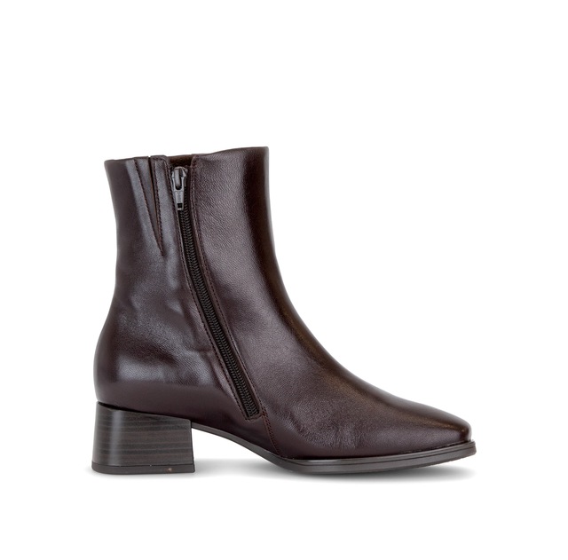 Gabor Stiefelette Blockabsatz, Basic-Stiefelette mit Innenreißverschluss, G-Weite