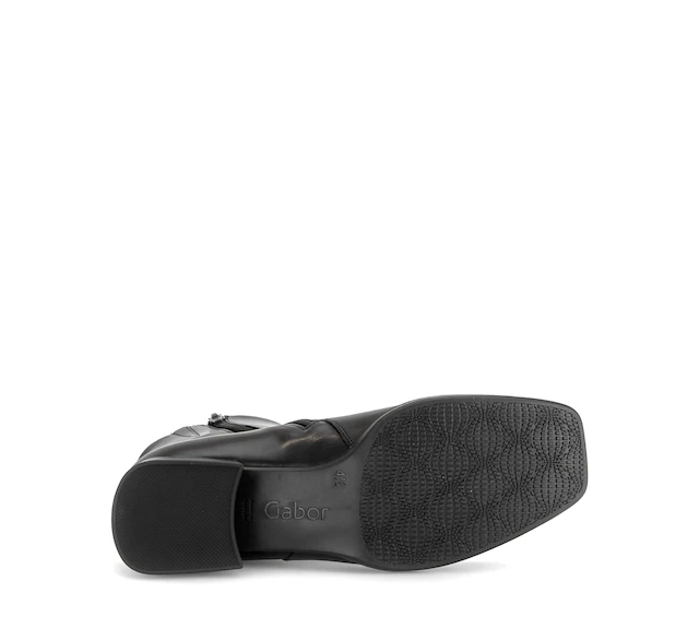 Gabor Stiefelette Blockabsatz, Basic-Stiefelette mit Innenreißverschluss, G-Weite