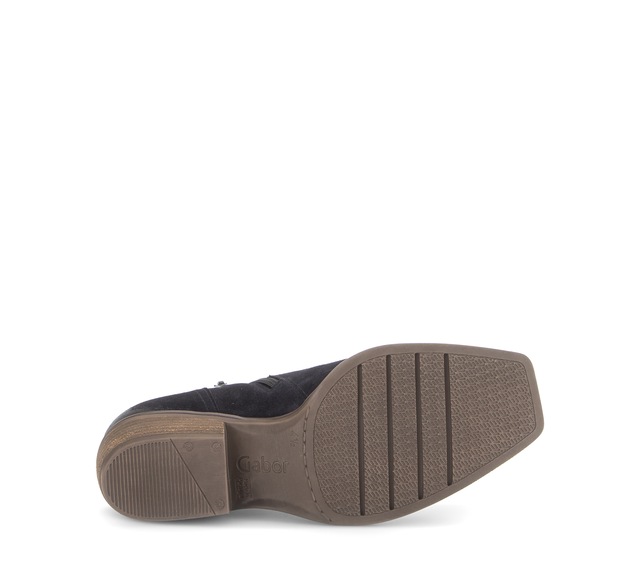 Gabor Westernstiefelette Blockabsatz, Cowboyboots in Karreeform, Weite G (= weit)