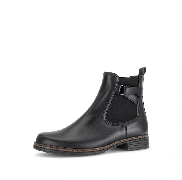 Gabor Chelseaboots Blockabsatz, Stiefelette mit dekorativem Zierriemchen