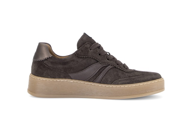 Gabor Sneaker Freizeitschuh, Halbschuh, Schnürer mit Kontrastbesatz, Weite G (=weit)