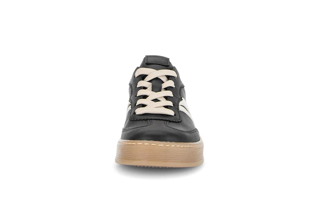 Gabor Sneaker Freizeitschuh, Halbschuh, Schnürer mit Kontrastbesatz, Weite G (=weit)