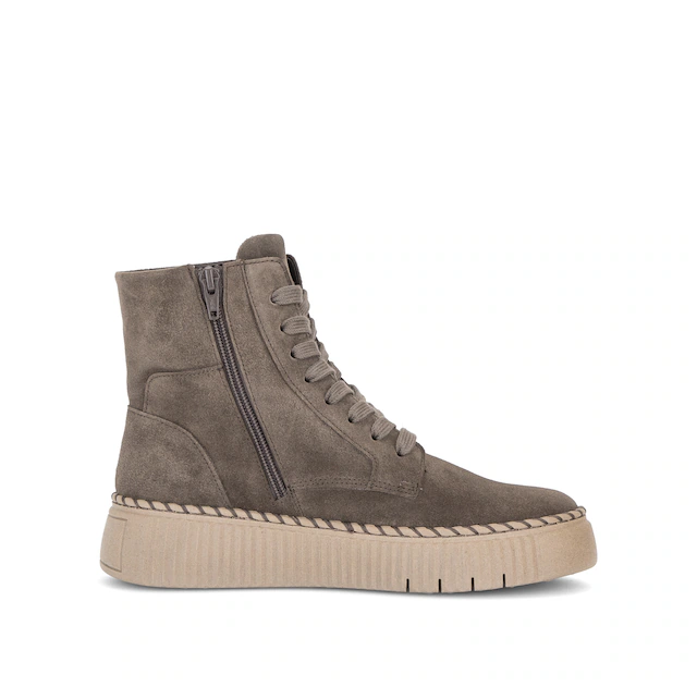 Gabor Schnürboots Schnürstiefelette mit modischer Plateausohle und Ziernaht am Plateau