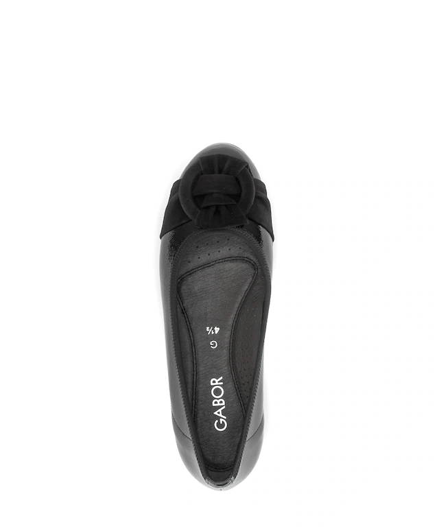Gabor Pumps Keilabsatz, Businessschuh, Schlüpfschuh, schöne Zierschnalle, Weite G