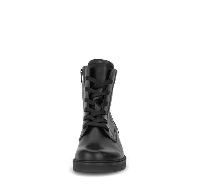 Gabor Schnürstiefelette Blockabsatz, Schnürboots mit Anziehlasche