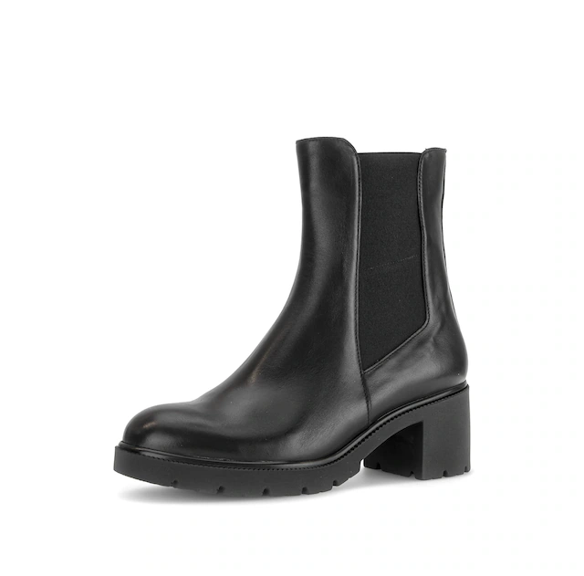 Gabor Chelseaboots Blockabstz, Stiefelette in Komfortweite H (= sehr weit)
