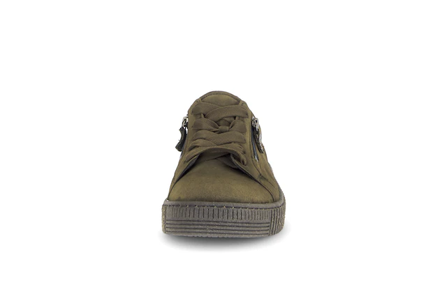 Gabor Plateausneaker Freizeitschuh, Halbschuh, Schnürschuh mit dezentem Fersenbesatz