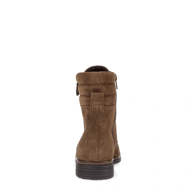 Gabor Schnürstiefelette Blockabsatz, Schnürboots mit gepolstertem Schaftrand