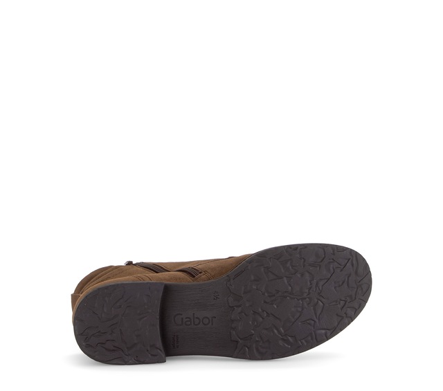 Gabor Schnürstiefelette Blockabsatz, Schnürboots mit gepolstertem Schaftrand