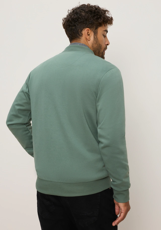 Bruno Banani Sweatjacke mit Stehkragen, aus Polyester und Baumwolle
