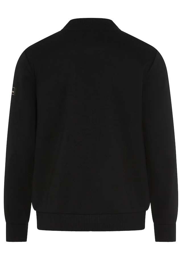 Bruno Banani Sweatjacke mit Stehkragen, aus Polyester und Baumwolle