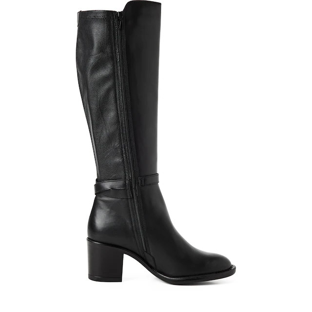 Tamaris Stiefel Blockabsatz, Langschaftstiefel mit modischer Zierschnalle