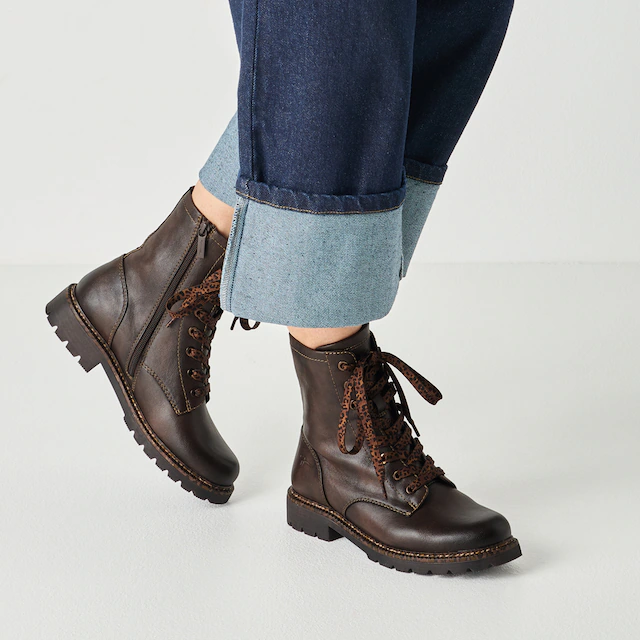 Tamaris Schnürstiefelette Blockabsatz, Boots mit Schnürsenkeln im Animal-Look