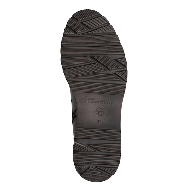 Tamaris Schnürstiefelette Blockabsatz, Boots mit Schnürsenkeln im Animal-Look