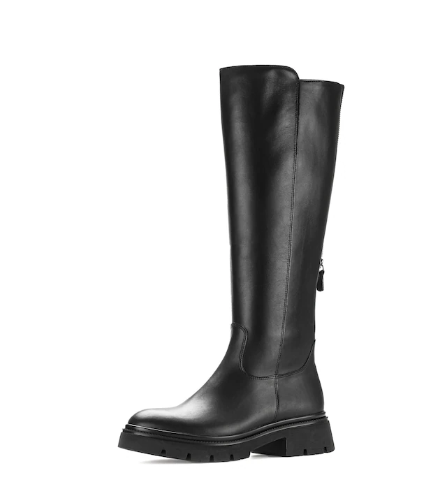 Gabor Stiefel Blockabsatz, Langschaftstiefel mit Innenreißverschluss
