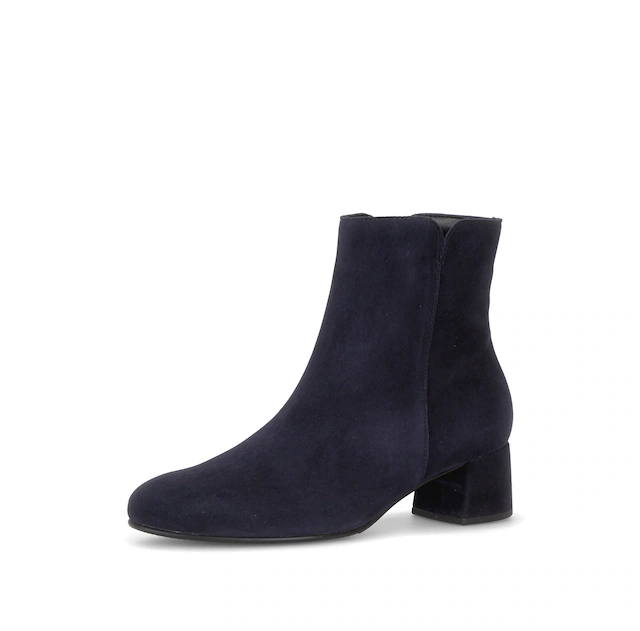 Gabor Stiefelette Blockabsatz, Ankleboots mit praktischem Reißverschluss, schmale Form