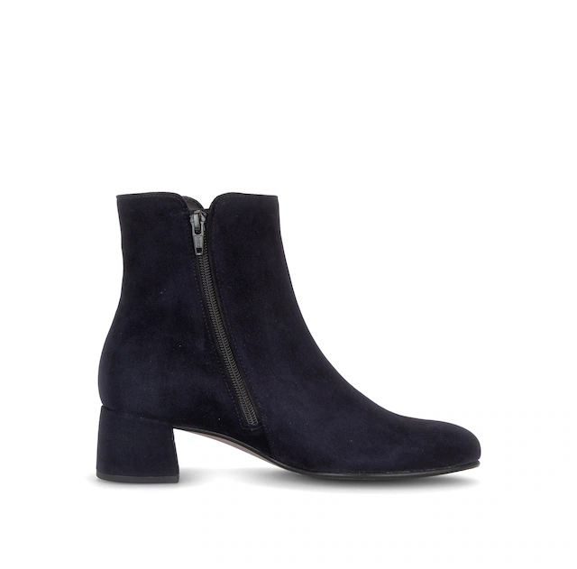 Gabor Stiefelette Blockabsatz, Ankleboots mit praktischem Reißverschluss, schmale Form