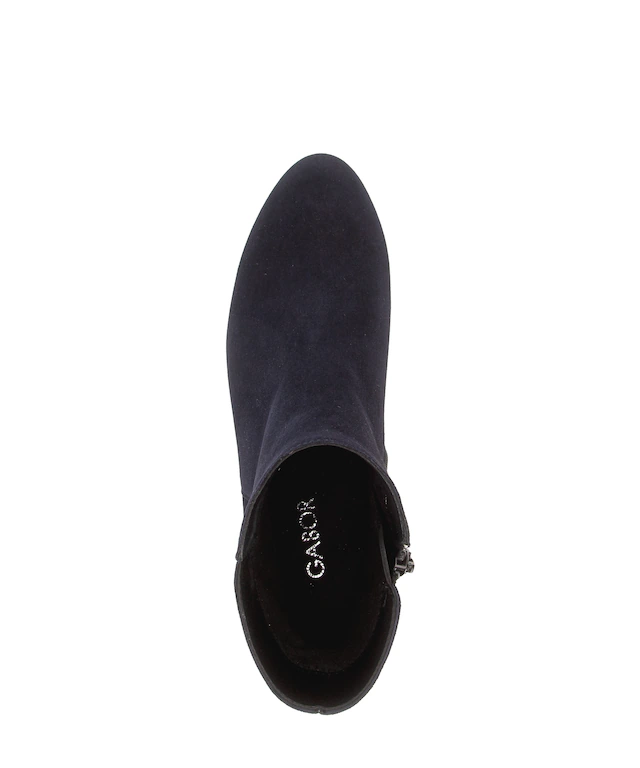 Gabor Stiefelette Blockabsatz, Ankleboots mit praktischem Reißverschluss, schmale Form