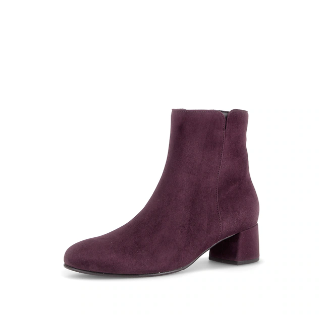 Gabor Stiefelette Blockabsatz, Ankleboots mit praktischem Reißverschluss, schmale Form