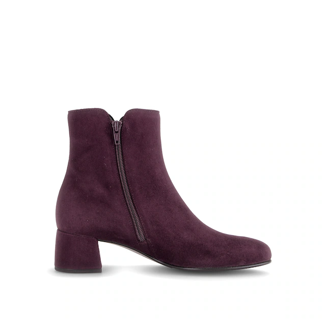 Gabor Stiefelette Blockabsatz, Ankleboots mit praktischem Reißverschluss, schmale Form