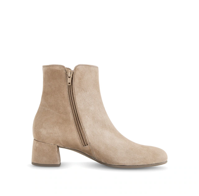Gabor Stiefelette Blockabsatz, Ankleboots mit praktischem Reißverschluss, schmale Form