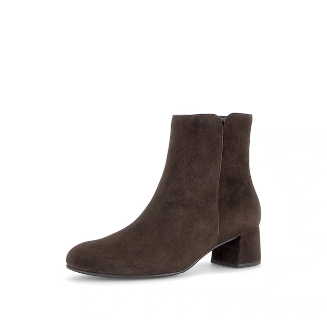 Gabor Stiefelette Blockabsatz, Ankleboots mit praktischem Reißverschluss, schmale Form