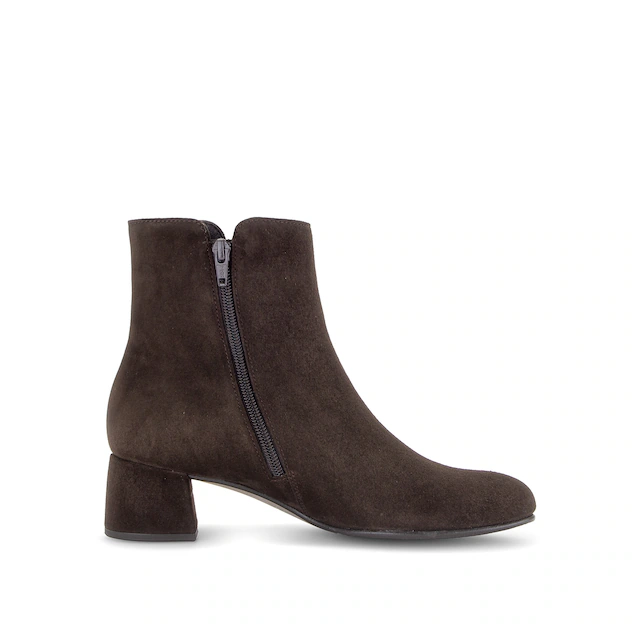Gabor Stiefelette Blockabsatz, Ankleboots mit praktischem Reißverschluss, schmale Form