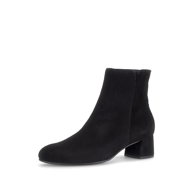 Gabor Stiefelette Blockabsatz, Ankleboots mit praktischem Reißverschluss, schmale Form