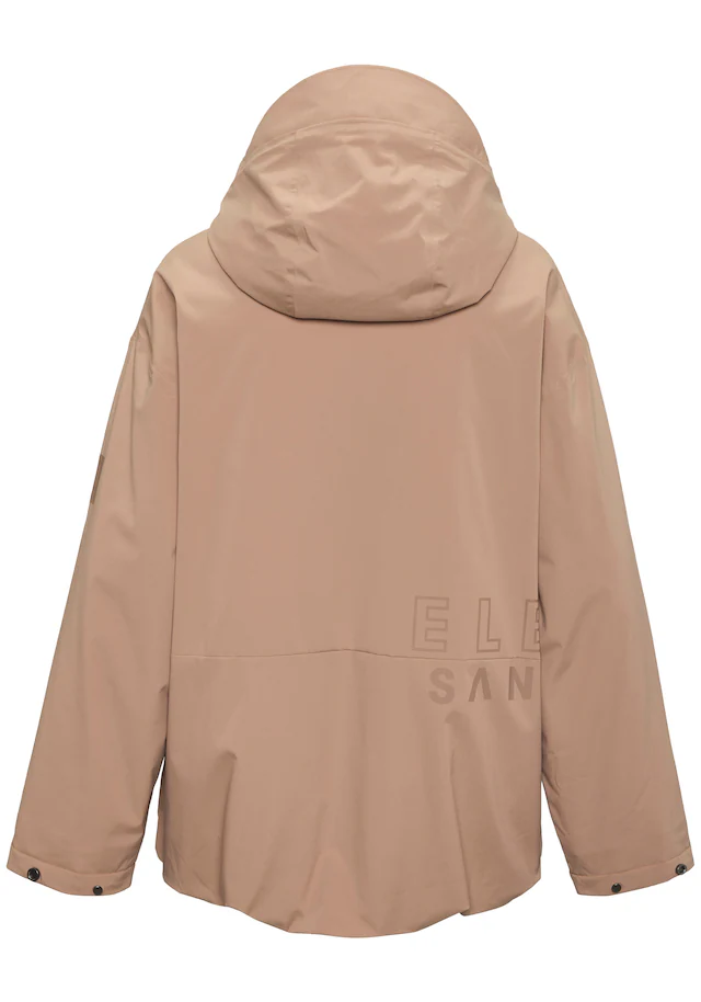 Elbsand Parka mit großem Logodruck auf der Rückseite