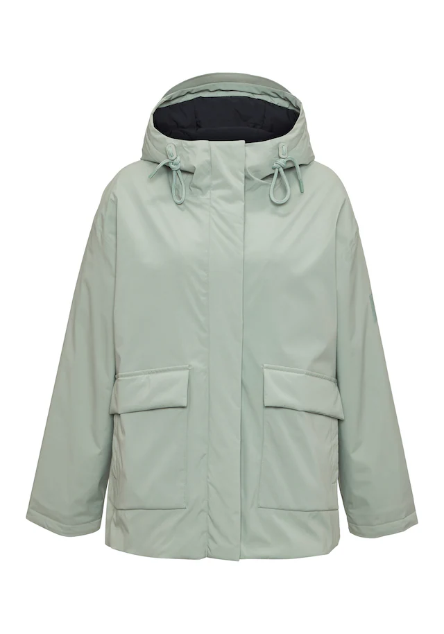 Elbsand Parka mit großem Logodruck auf der Rückseite