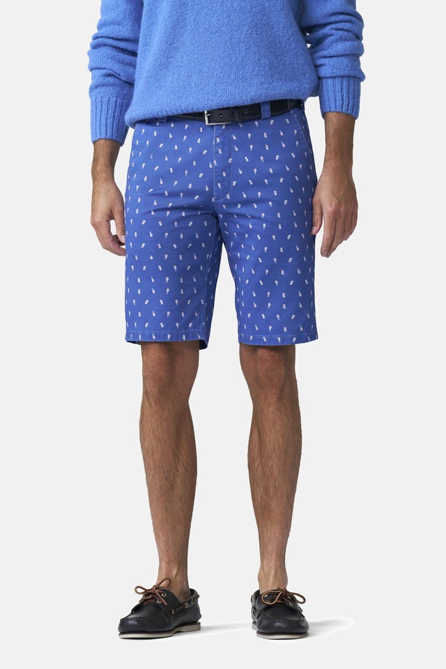 MEYER Chinos »B-Palma 1-3023« mit Pineapple-Print