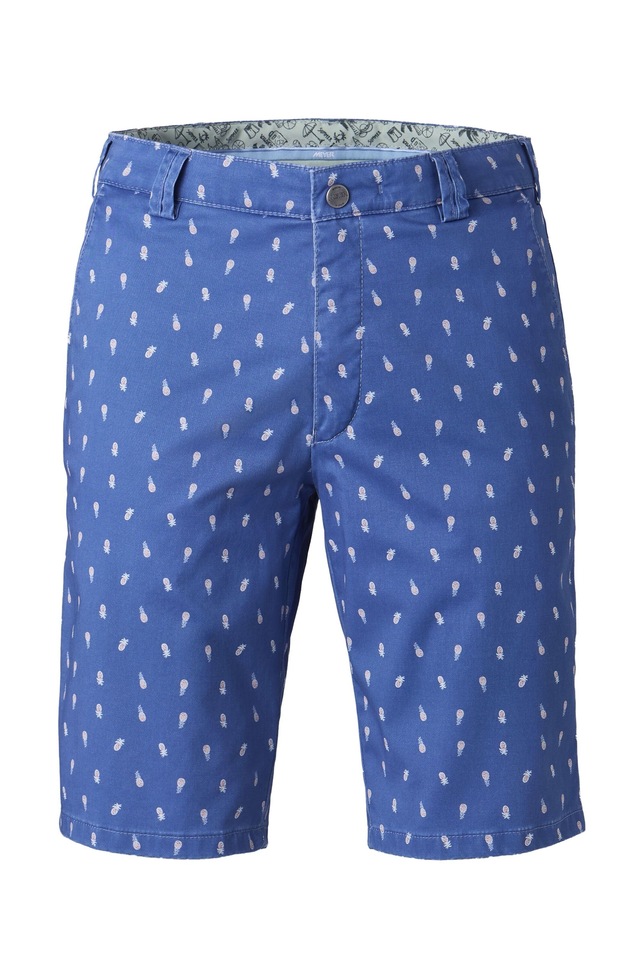MEYER Chinos »B-Palma 1-3023« mit Pineapple-Print