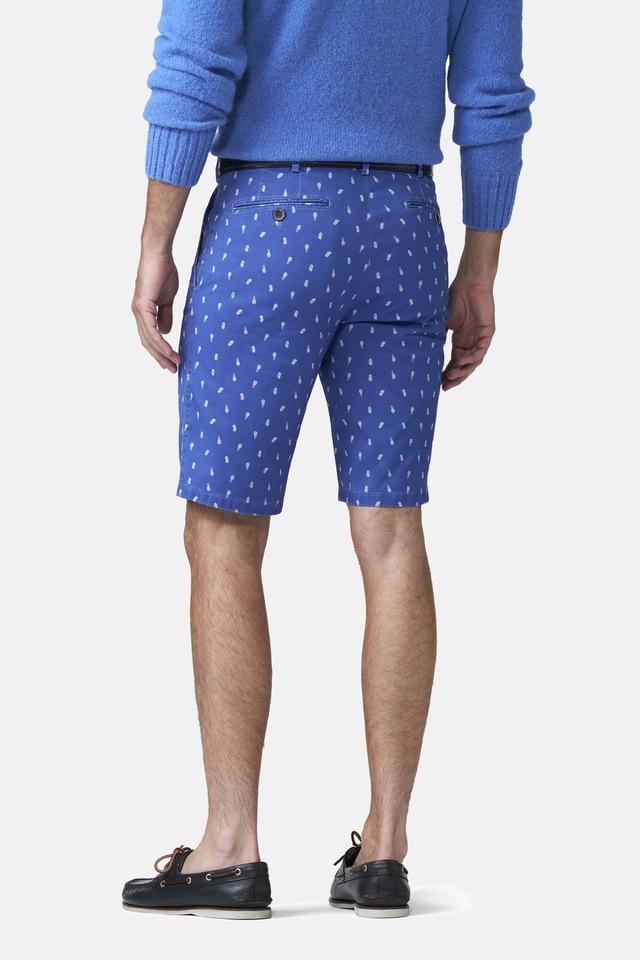 MEYER Chinos »B-Palma 1-3023« mit Pineapple-Print