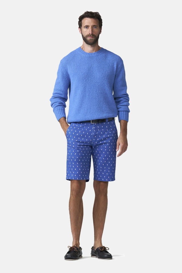 MEYER Chinos »B-Palma 1-3023« mit Pineapple-Print
