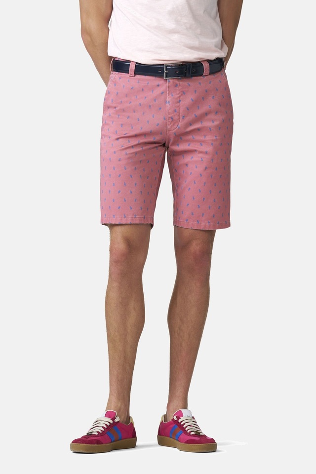 MEYER Chinos »B-Palma 1-3023« mit Pineapple-Print