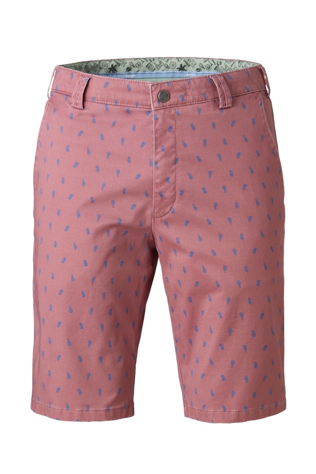 MEYER Chinos »B-Palma 1-3023« mit Pineapple-Print