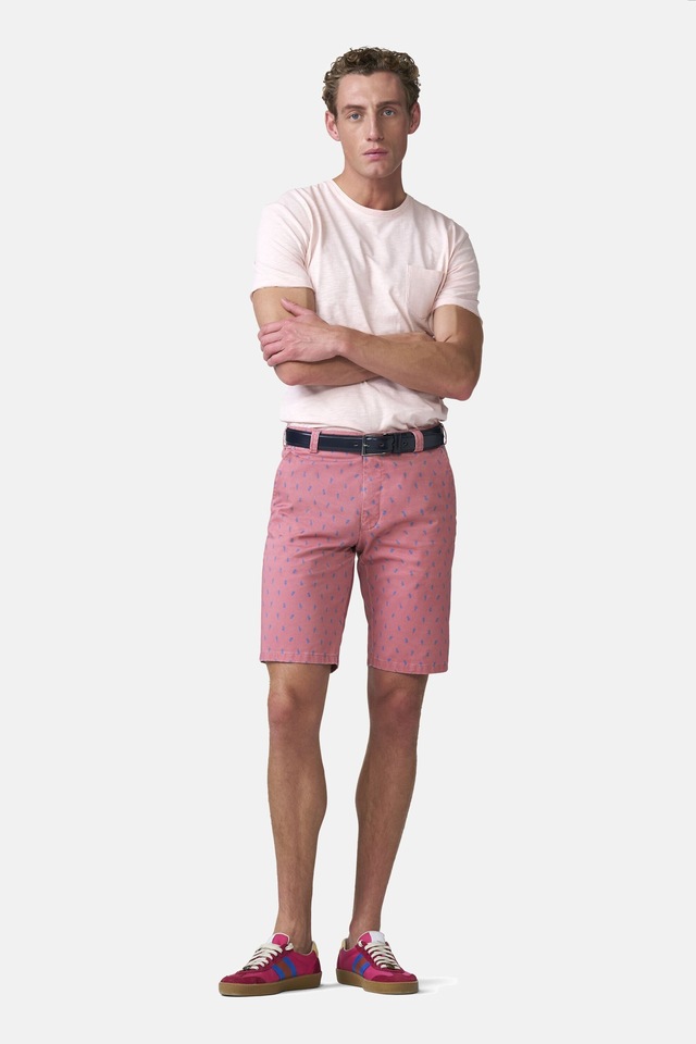 MEYER Chinos »B-Palma 1-3023« mit Pineapple-Print