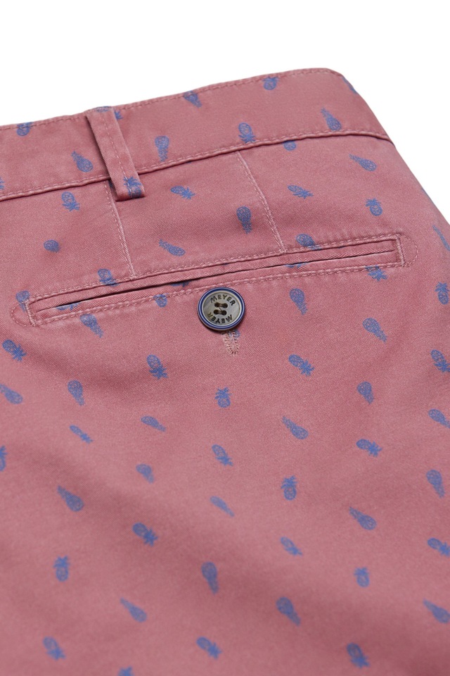 MEYER Chinos »B-Palma 1-3023« mit Pineapple-Print
