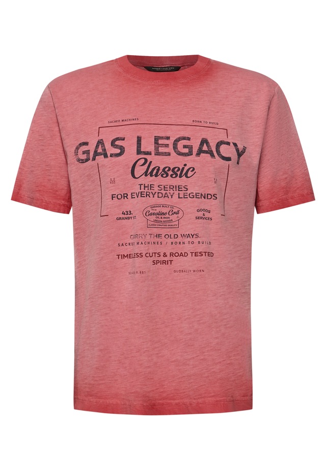 STREET ONE MEN Langarmshirt mit Wording