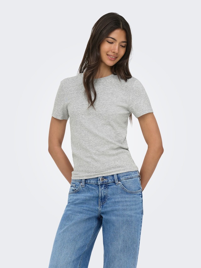 ONLY T-Shirt »ONLRILEY S/S TOPJRS« Baumwollmischung