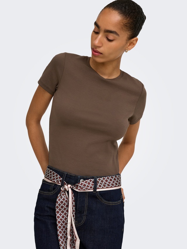 ONLY T-Shirt »ONLRILEY S/S TOPJRS« Baumwollmischung