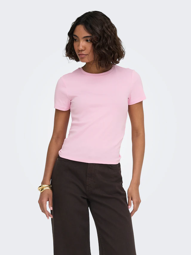 ONLY T-Shirt »ONLRILEY S/S TOPJRS« Baumwollmischung