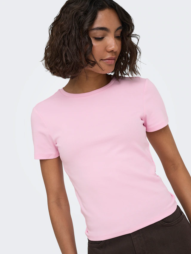 ONLY T-Shirt »ONLRILEY S/S TOPJRS« Baumwollmischung