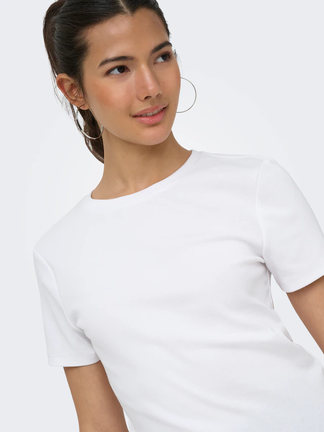 ONLY T-Shirt »ONLRILEY S/S TOPJRS« Baumwollmischung