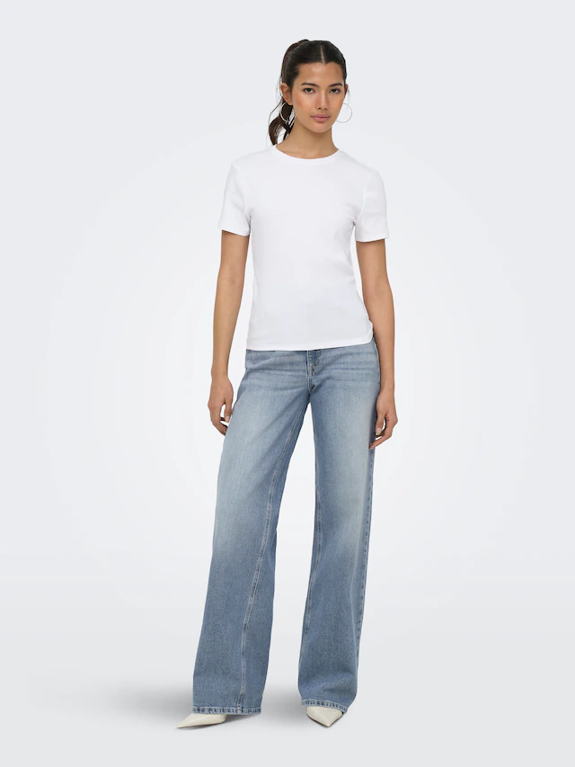 ONLY T-Shirt »ONLRILEY S/S TOPJRS« Baumwollmischung