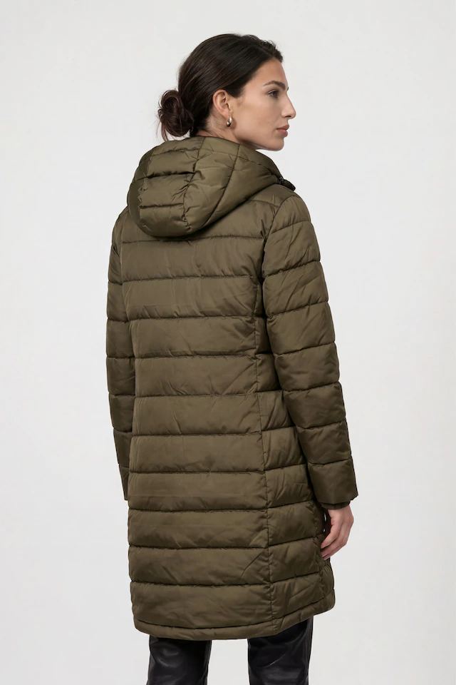 Monari Steppmantel »Mantel Stepp« Regular fit mit Stehkragen und Kapuze