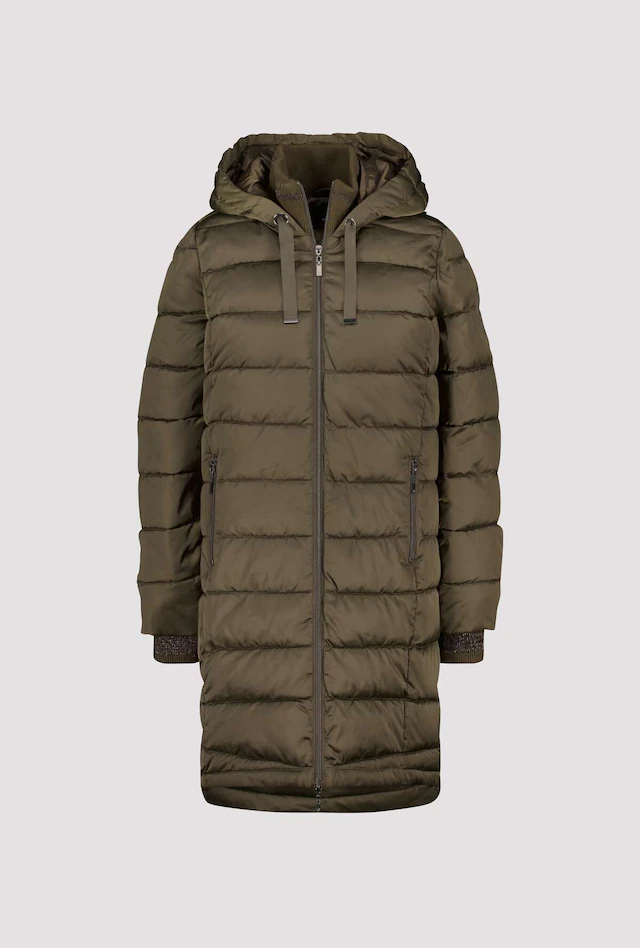 Monari Steppmantel »Mantel Stepp« Regular fit mit Stehkragen und Kapuze
