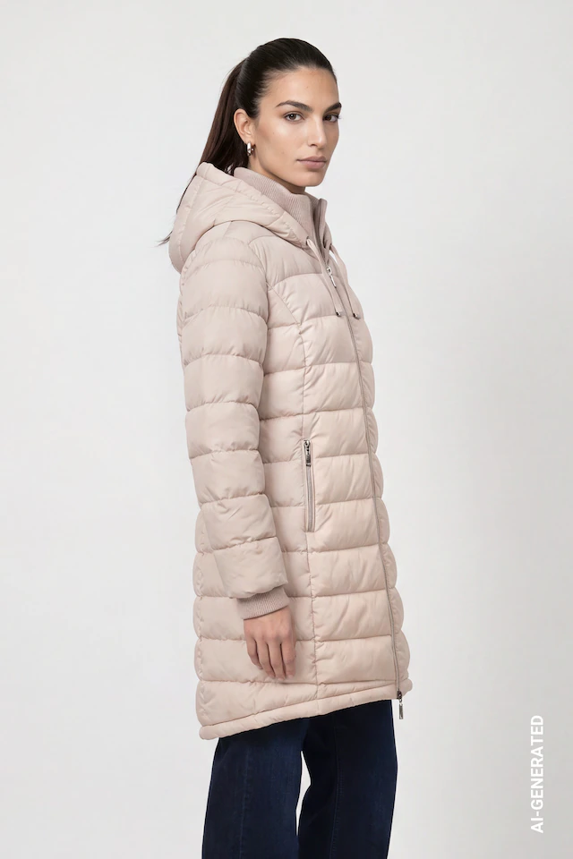 Monari Steppmantel »Mantel Stepp« Regular fit mit Stehkragen und Kapuze
